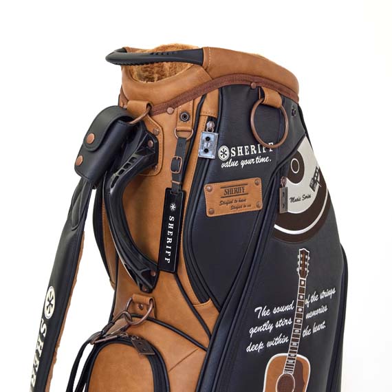 SMU-005CB.ブラック×キャメル（合成皮革） – キャディバッグ・ゴルフ