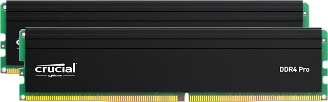 Crucial Pro 32GB Kit (16GBx2) DDR4-3200 UDIMM | CP2K16G4DFRA32A