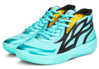 NEW PUMA MELO MB.02 ELEKTRO AQUA HONEYCOMB CHARLOTTE HORNETS