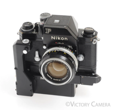 Nikon F Rare Black Photomic FTN w/ F-36 Motordrive & 50mm f1.4