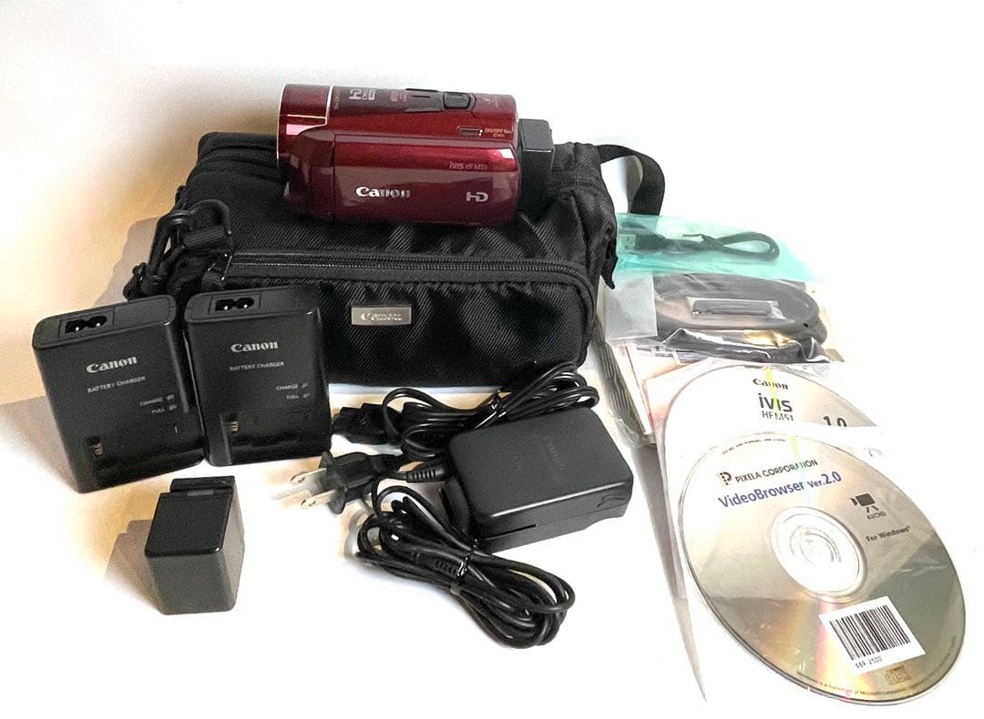 Canon iVIS HF M51 レッド Amazon | Canon デジタルビデオカメラ iVIS HF M51 レッド 光学10倍