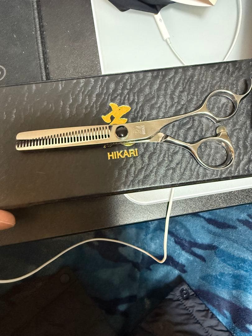 光シザー　セニング　6032 光シザー 6032 セニング 6インチ オフセットハンドル 30目U溝 約40